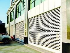 盛昌金属制品厂质量好的铝合金冲孔卷帘门 临朐盛昌金属制品厂 和谐式拉闸门,拉闸门